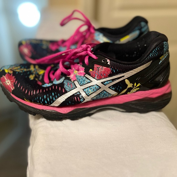 asics floral print shoes